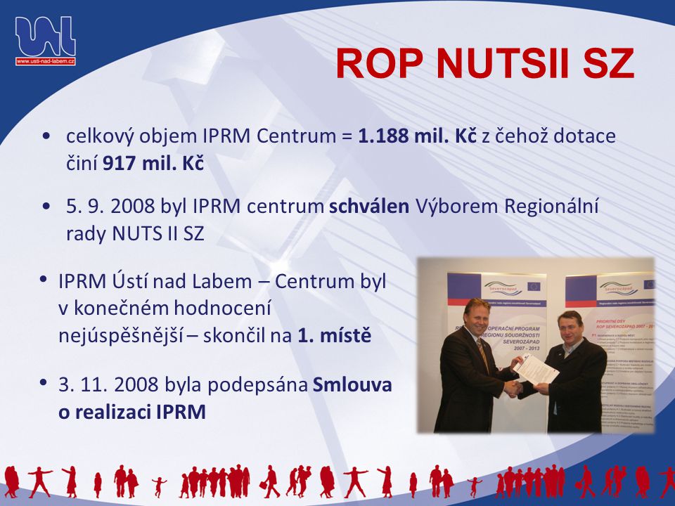 ROP NUTSII SZ celkový objem IPRM Centrum = mil.