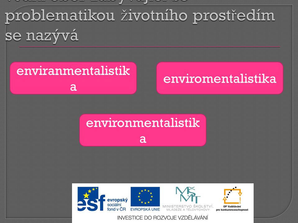 enviranmentalistik a environmentalistik a enviromentalistika
