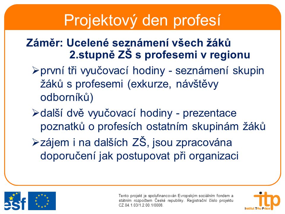 Tento projekt je spolufinancován Evropským sociálním fondem a státním rozpočtem České republiky.