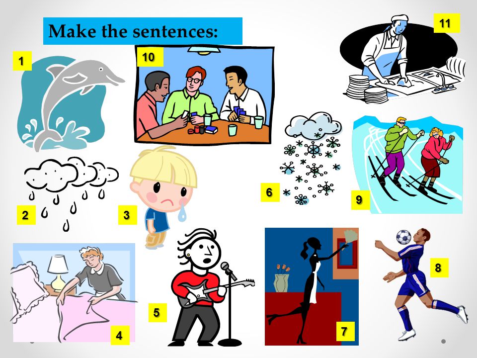 Make the sentences: