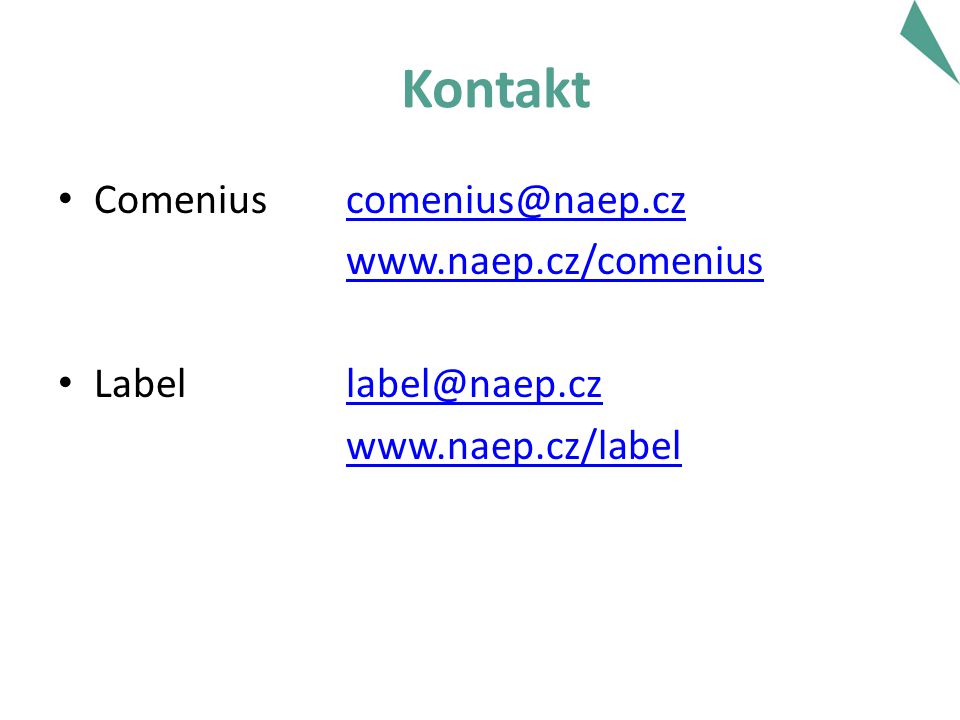 Kontakt Comenius   Label