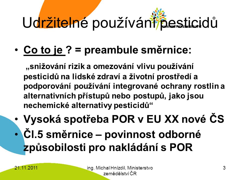 Udržitelné používání pesticidů Co to je .