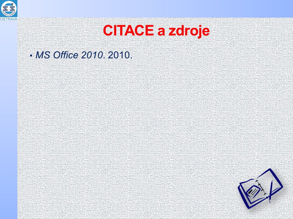 CITACE a zdroje MS Office