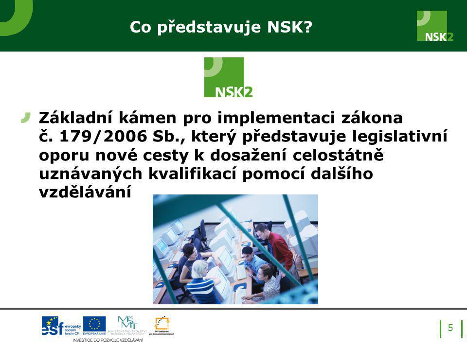 Co představuje NSK. 5 Základní kámen pro implementaci zákona č.