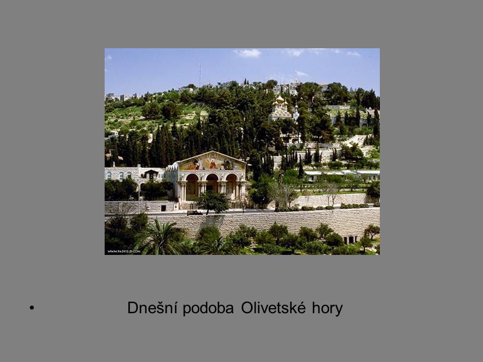 Dnešní podoba Olivetské hory