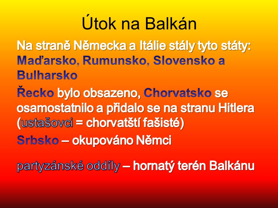 Útok na Balkán