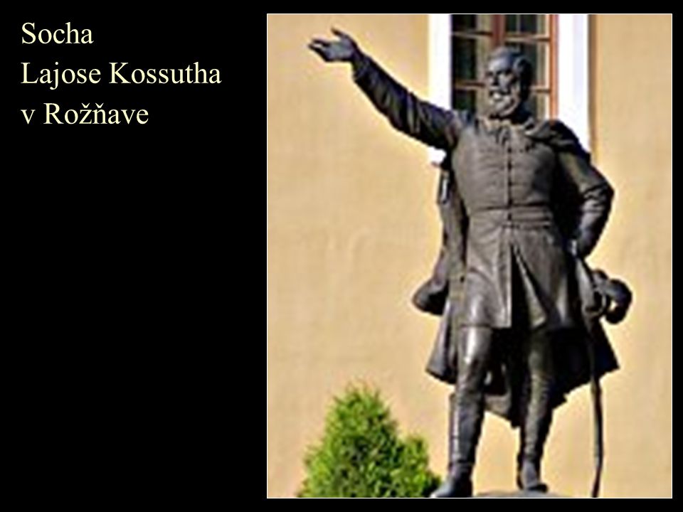 Socha Lajose Kossutha v Rožňave