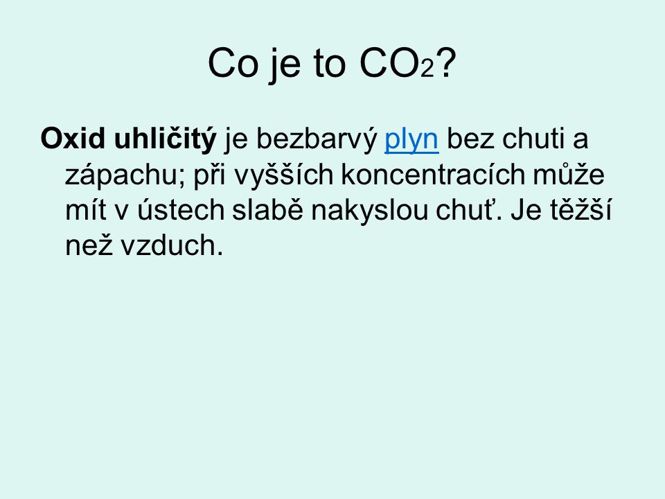Co je to CO 2 .