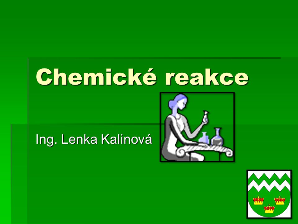 Chemické reakce Ing. Lenka Kalinová