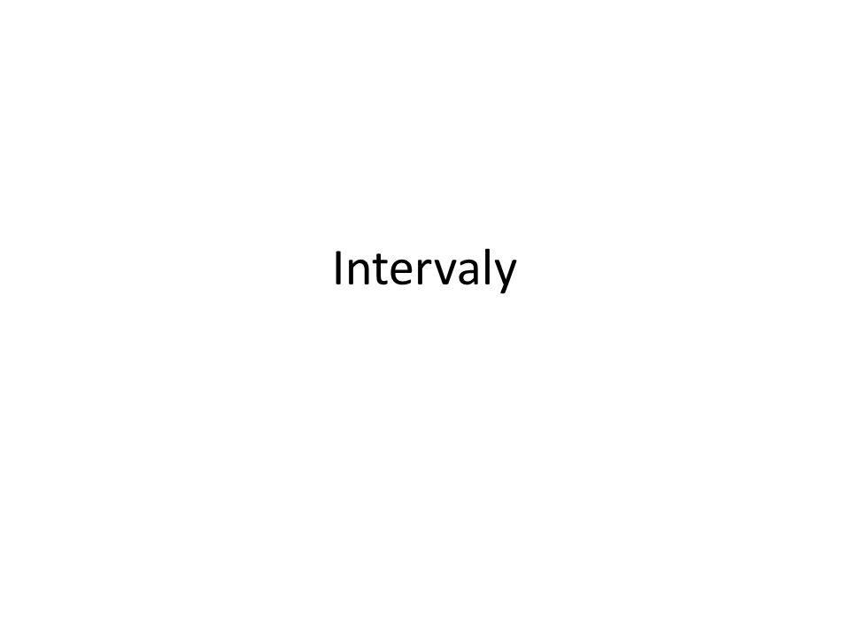Intervaly