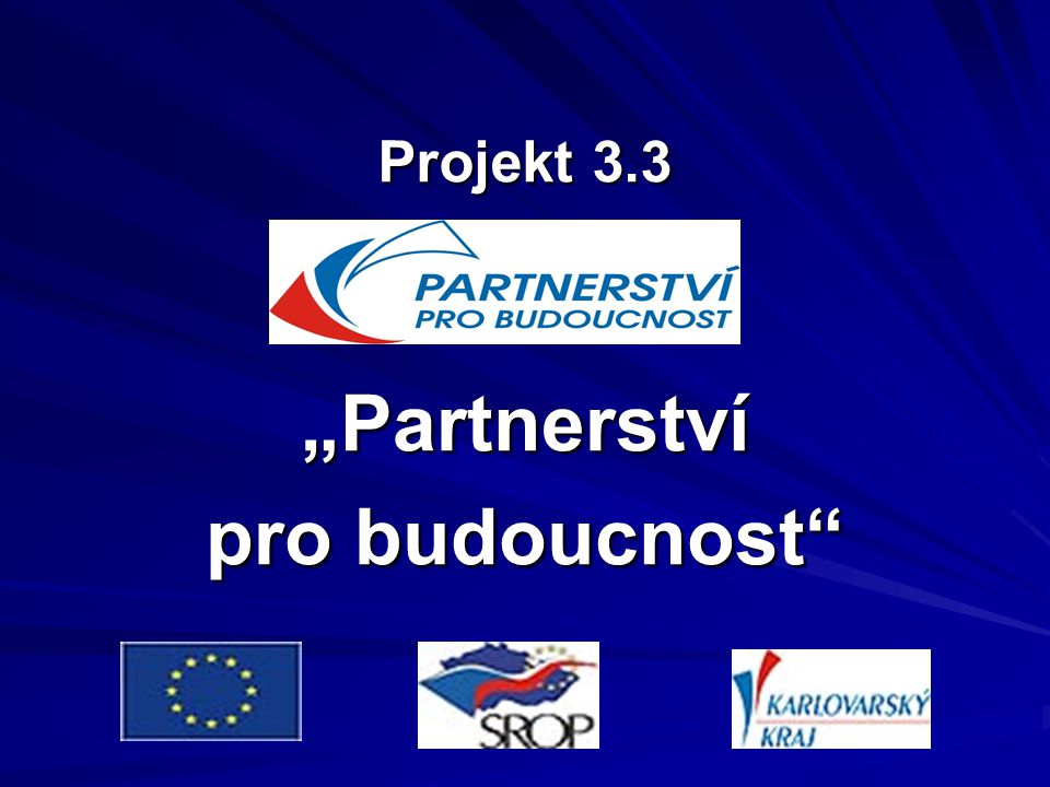 Projekt 3.3 „Partnerství pro budoucnost