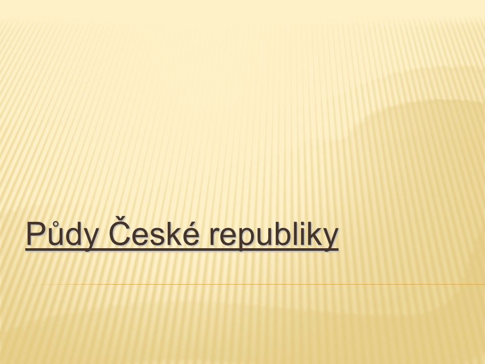 Půdy České republiky