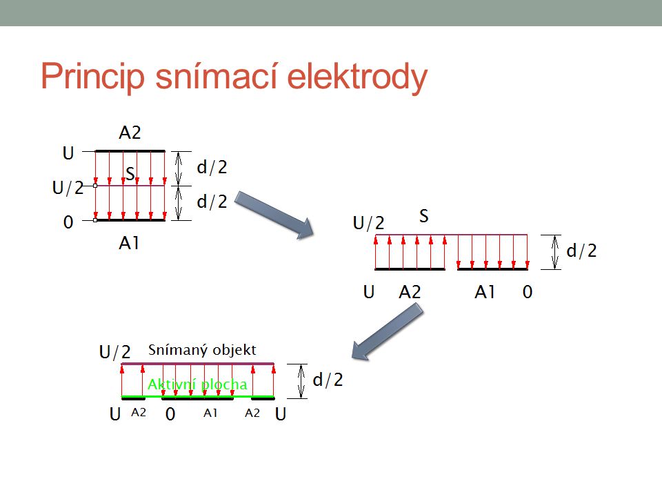 Princip snímací elektrody