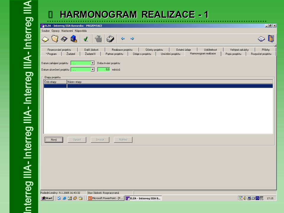  HARMONOGRAM REALIZACE - 1