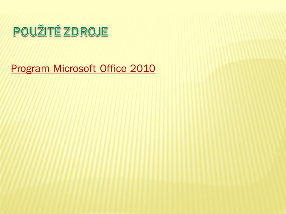 Program Microsoft Office 2010