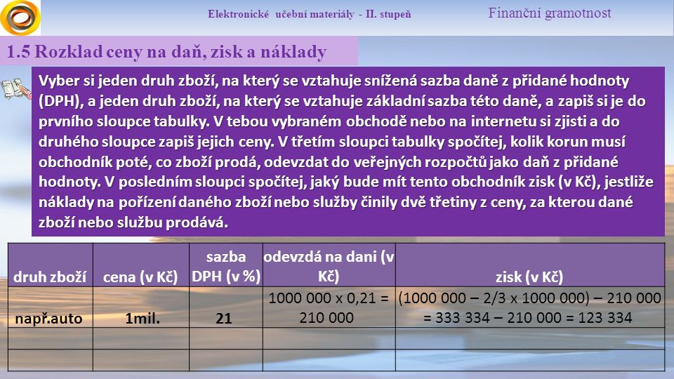 Elektronické učební materiály - II.