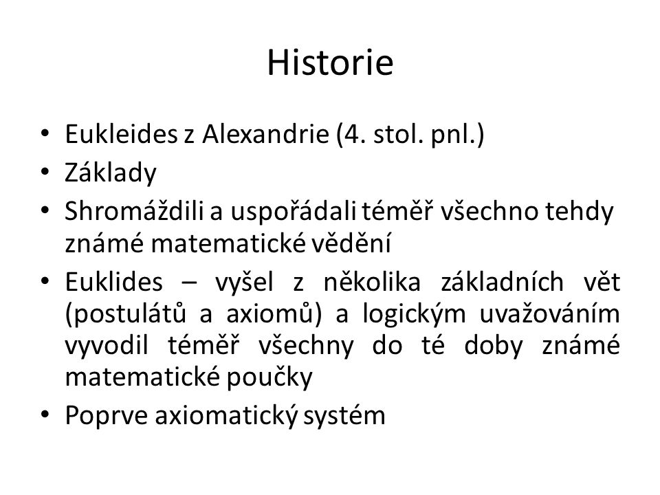 Historie Eukleides z Alexandrie (4. stol.