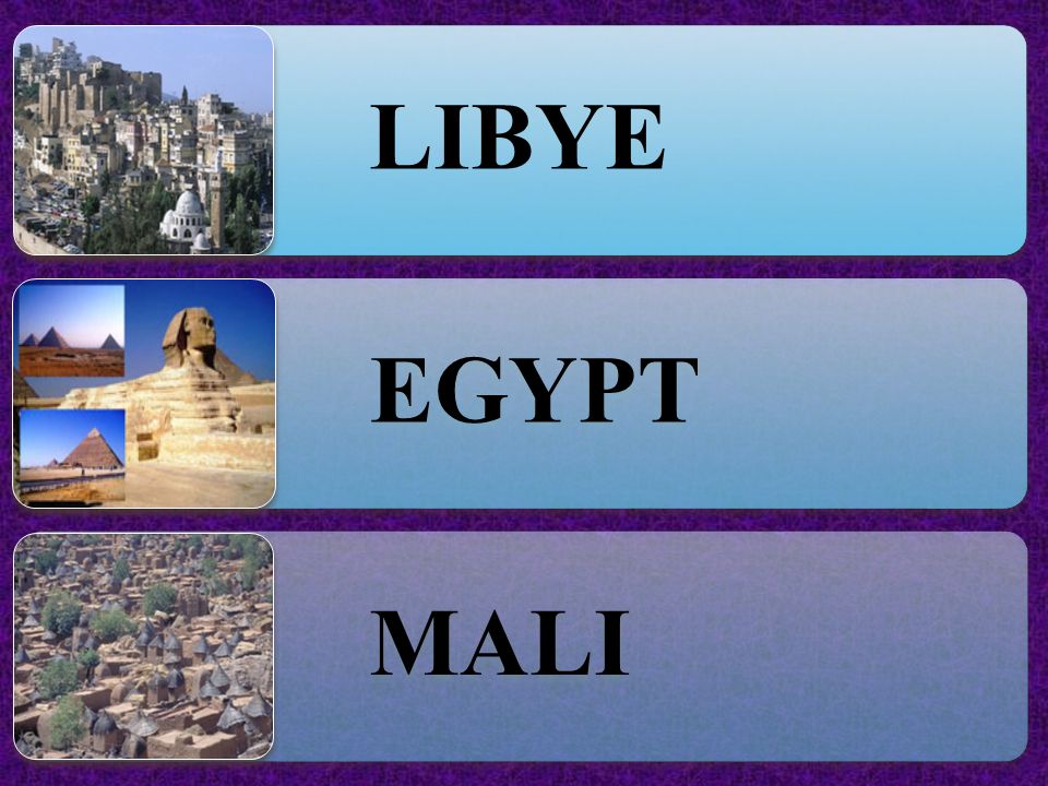 LIBYE EGYPT MALI