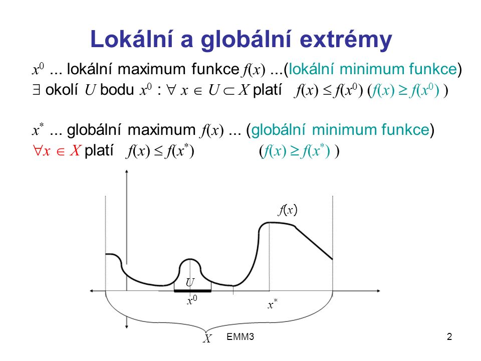 EMM32 Lokální a globální extrémy x 0...