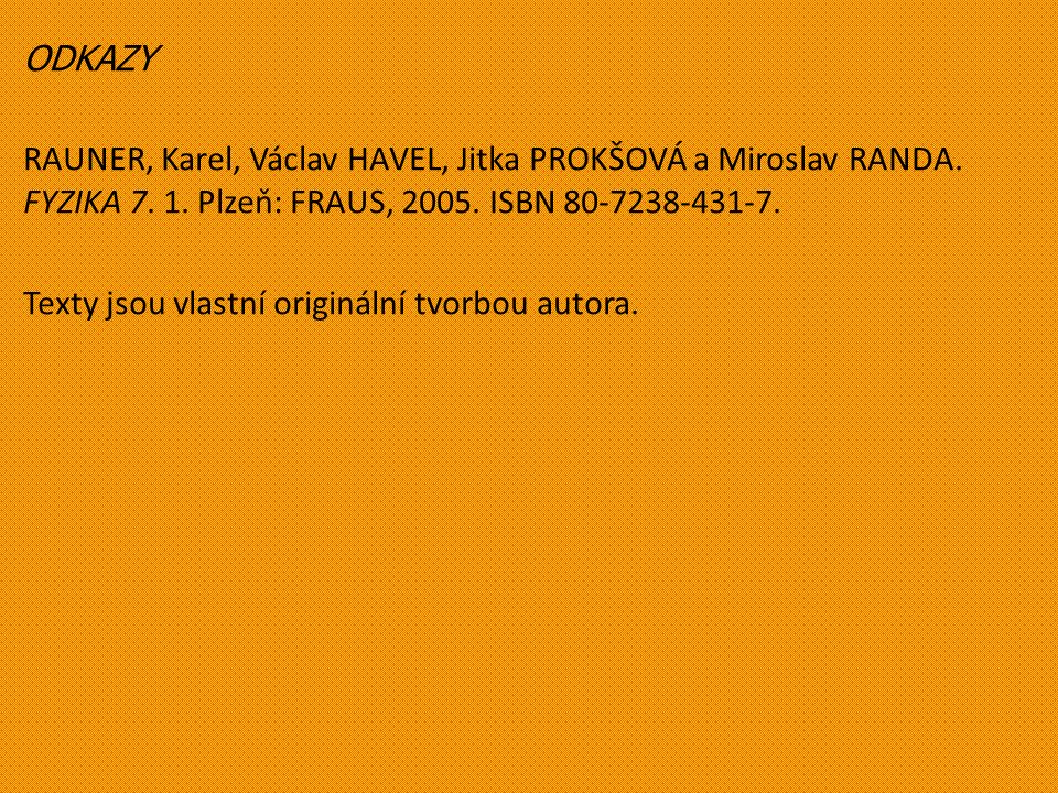 ODKAZY RAUNER, Karel, Václav HAVEL, Jitka PROKŠOVÁ a Miroslav RANDA.
