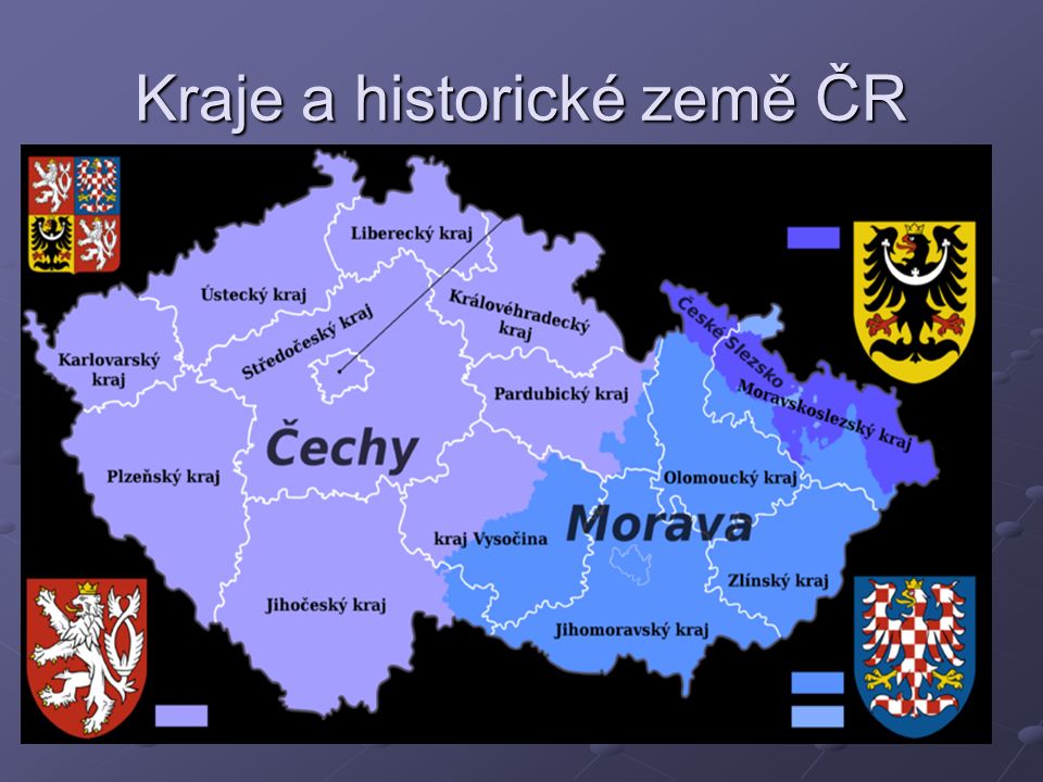 Kraje a historické země ČR