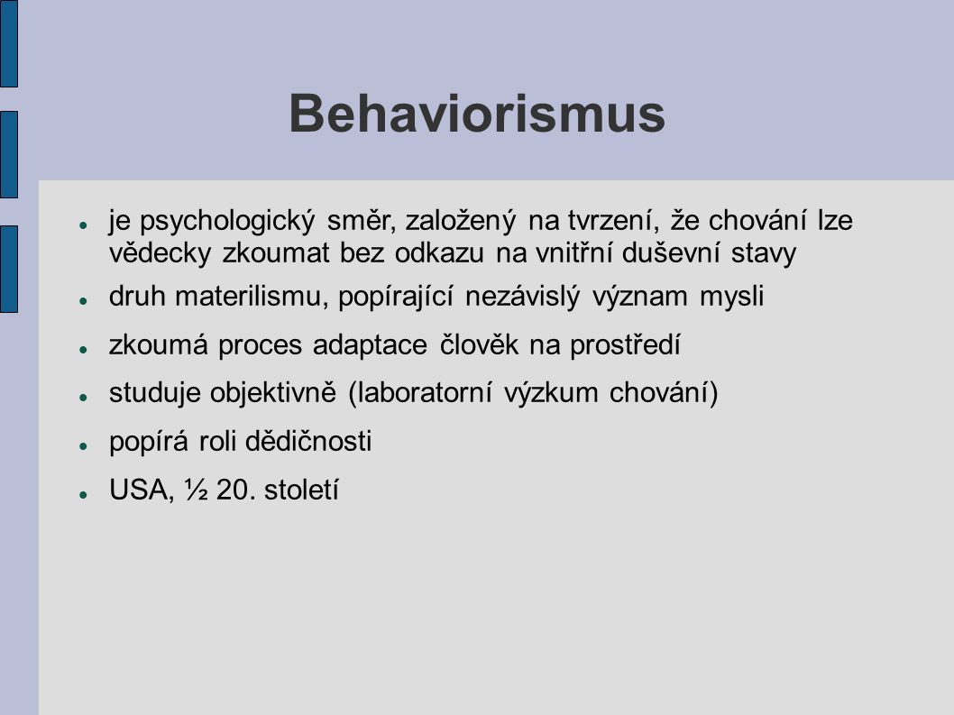 Co je to Behaviorismus?