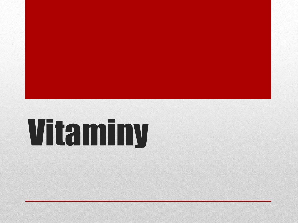 Vitaminy