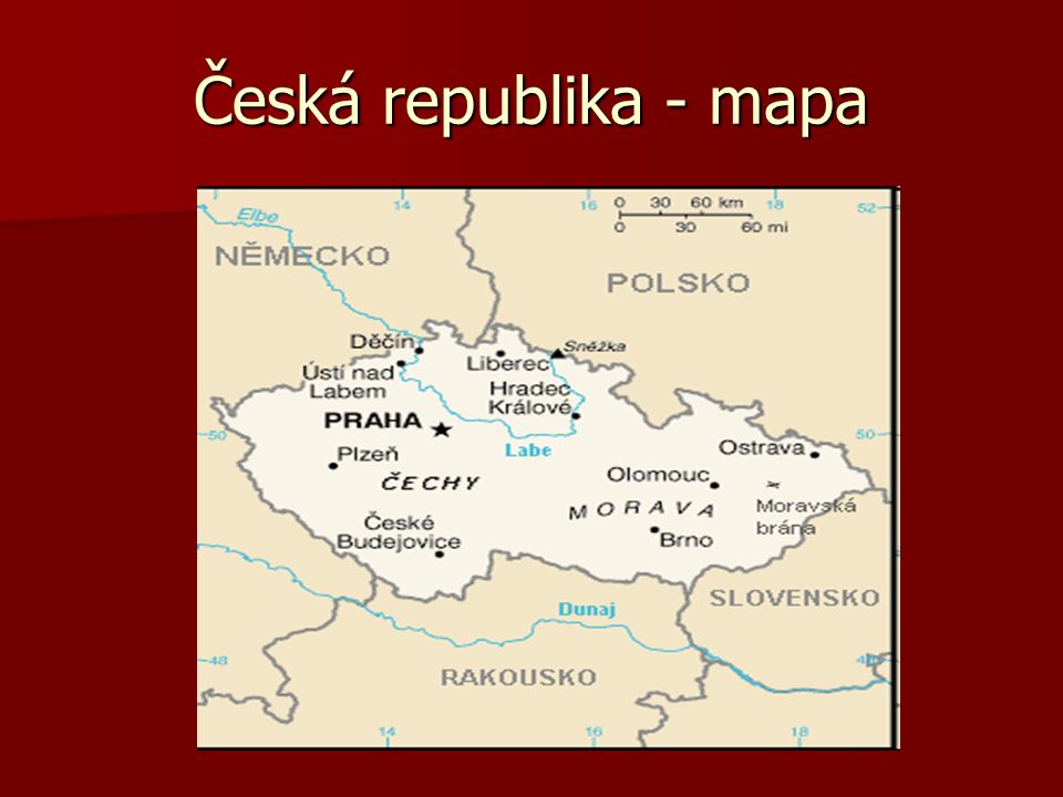 Česká republika - mapa