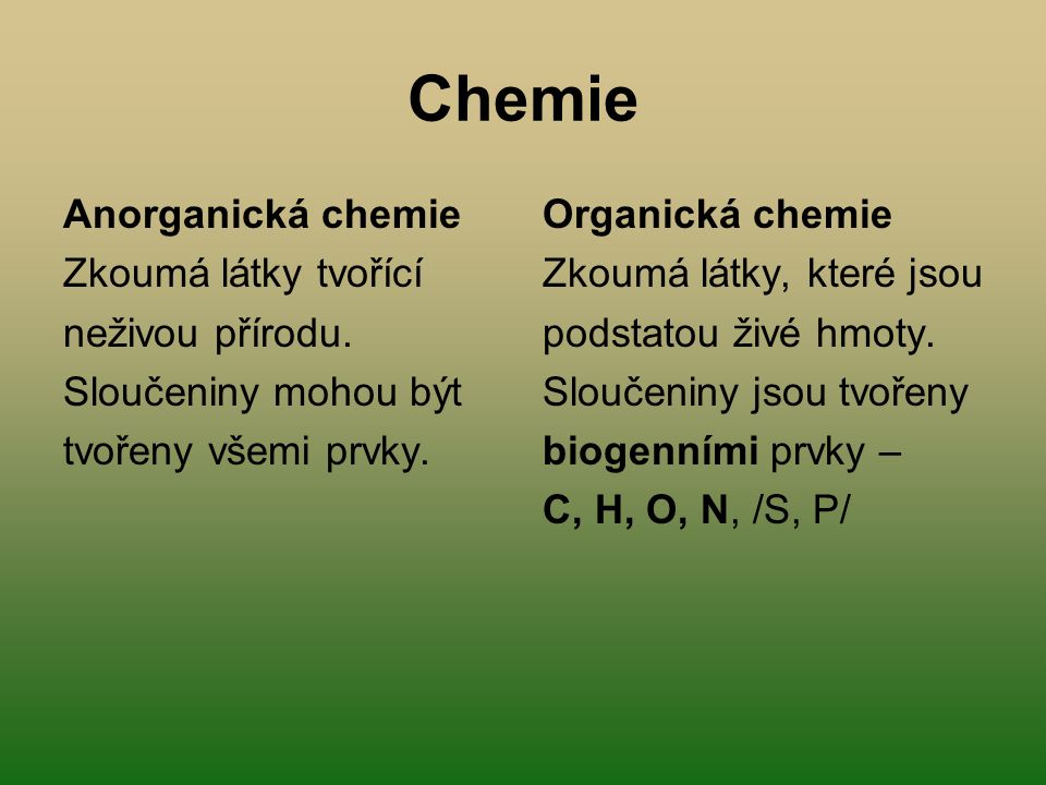 Co je v chemii C?