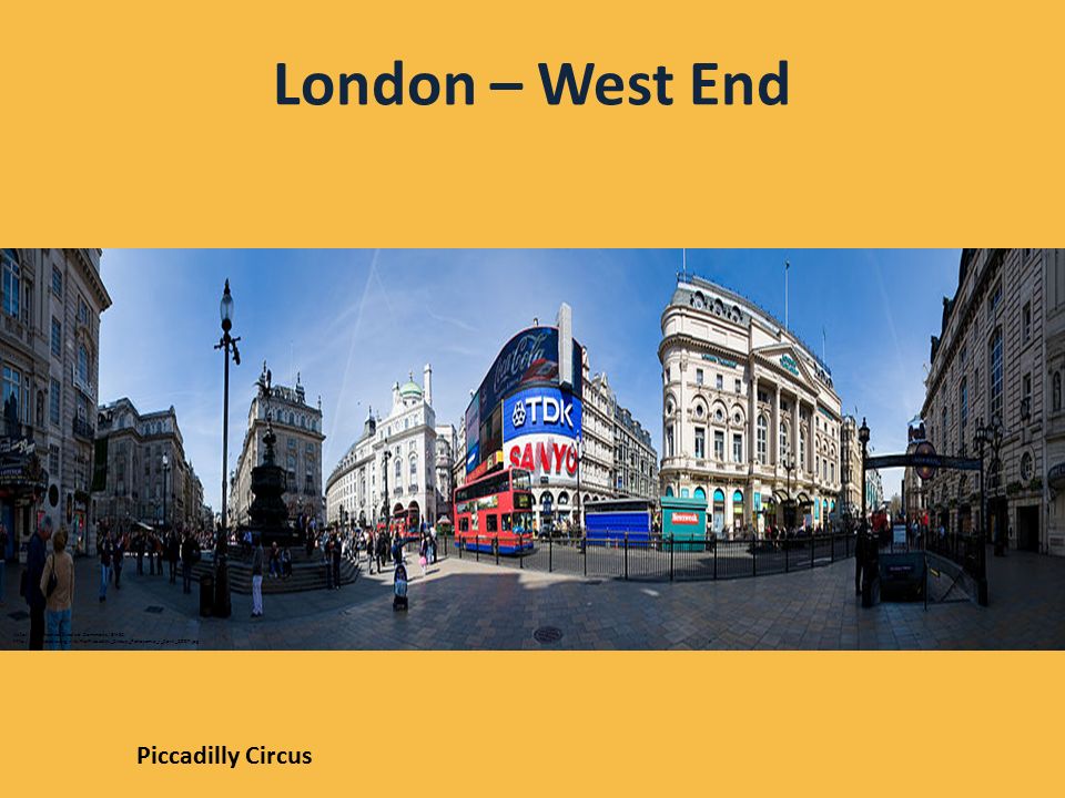 London – West End Piccadilly Circus Autor: Diliff, licence Creative Commons, BY-SA