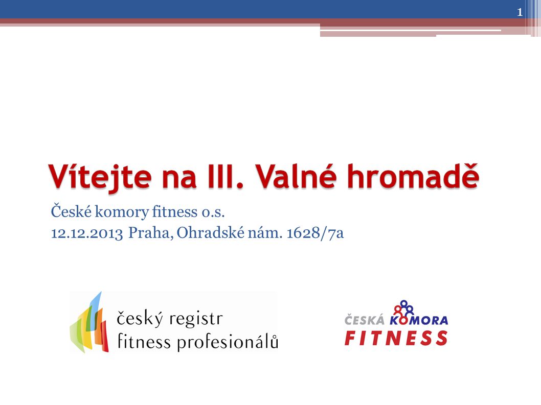 České komory fitness o.s Praha, Ohradské nám. 1628/7a 1