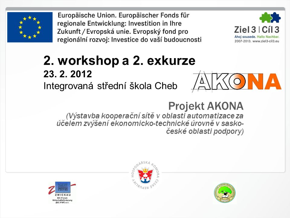 1 HK ČR, workshop a 2. exkurze