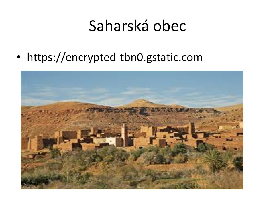 Saharská obec •