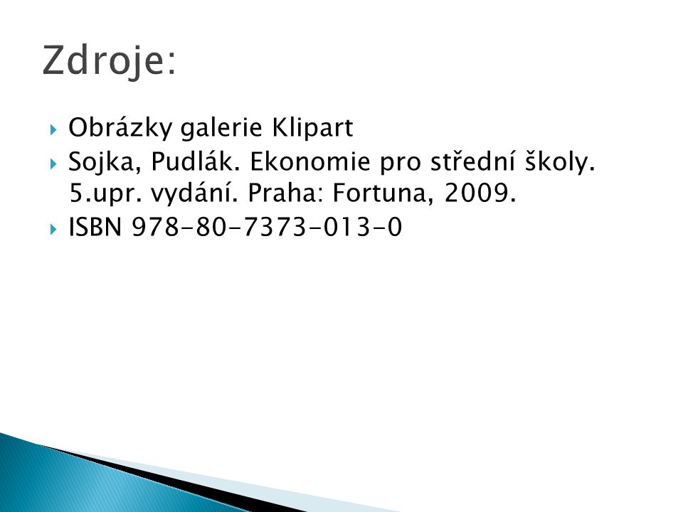  Obrázky galerie Klipart  Sojka, Pudlák. Ekonomie pro střední školy.