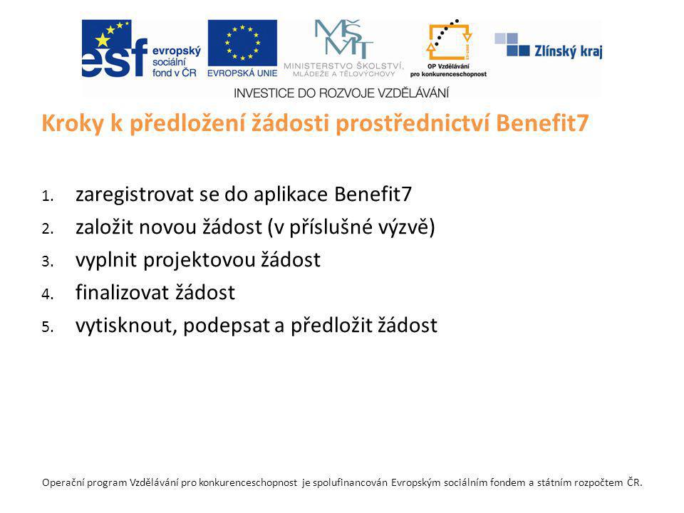 Operační program Vzdělávání pro konkurenceschopnost je spolufinancován Evropským sociálním fondem a státním rozpočtem ČR.