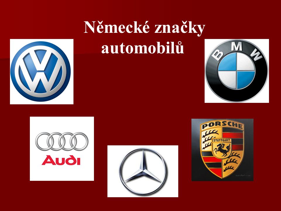 Německé značky automobilů