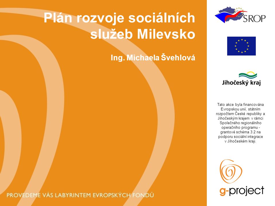 Plán rozvoje sociálních služeb Milevsko Ing.