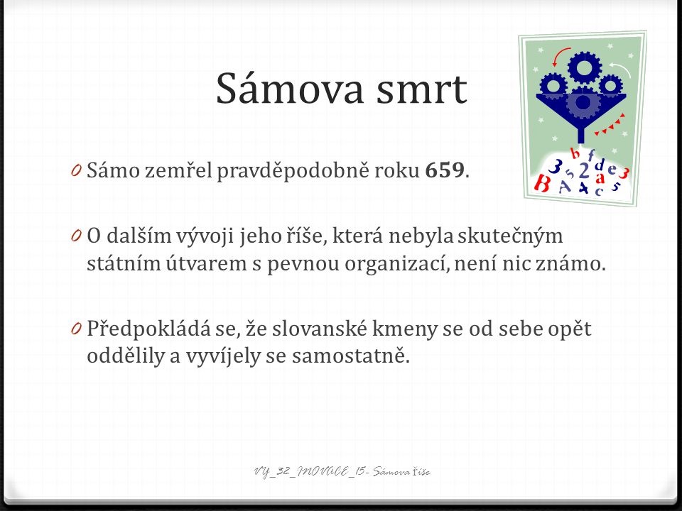 Sámova smrt 0 Sámo zemřel pravděpodobně roku 659.