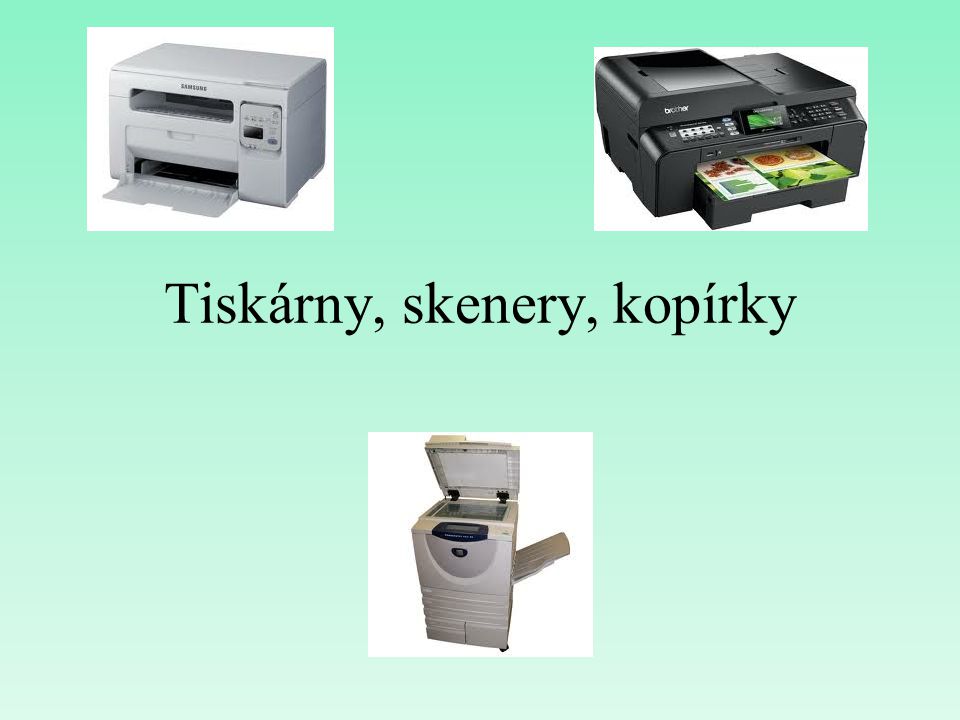 Tiskárny, skenery, kopírky