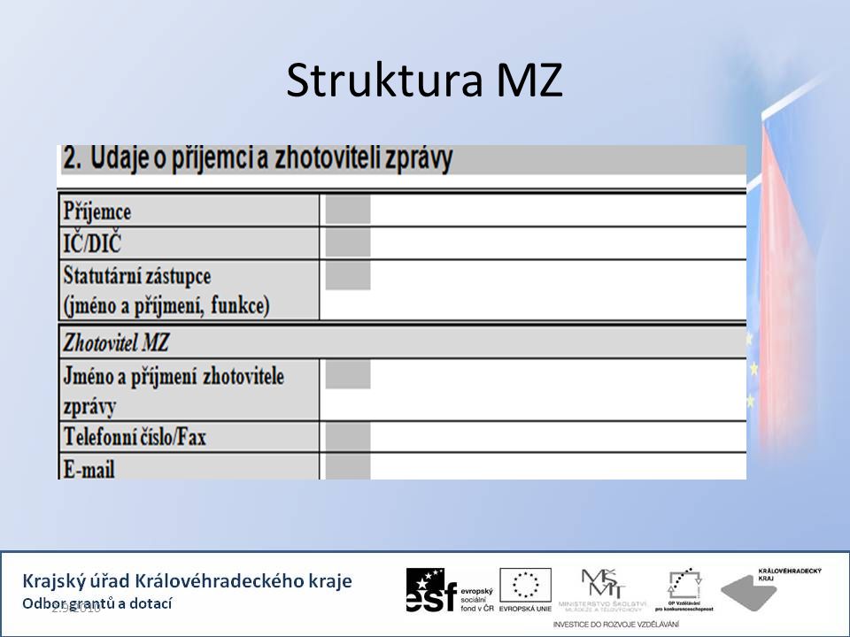 Struktura MZ