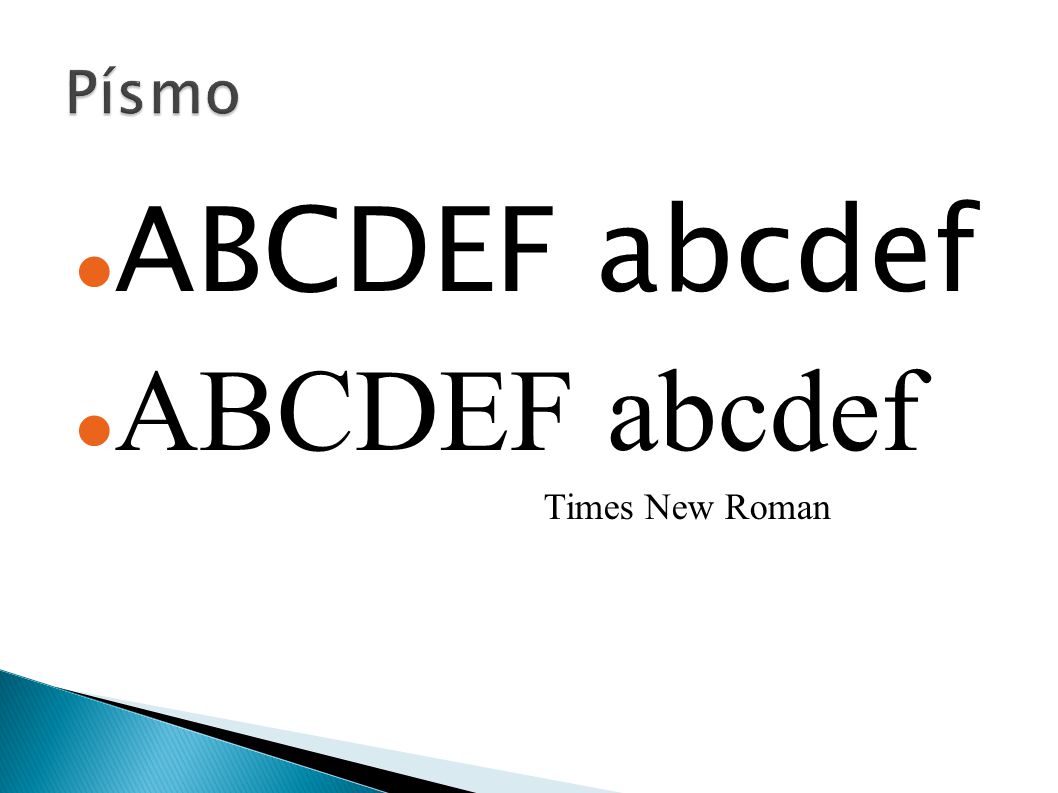 ABCDEF abcdef Times New Roman